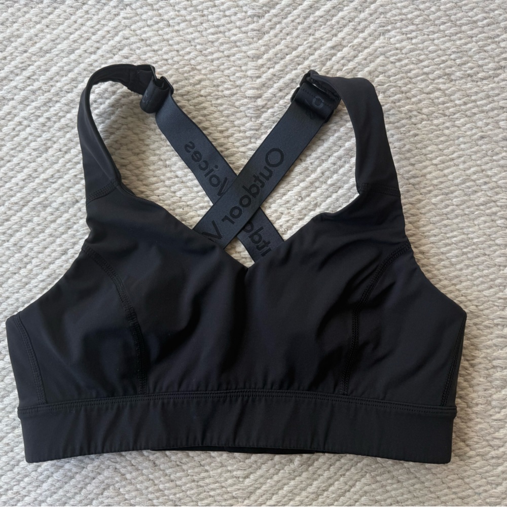 Outdoor Voices Black Crossback Sports Bra S/M B